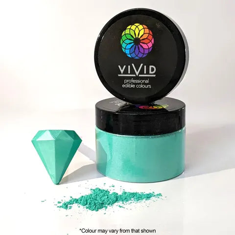 Vivid Edible Metallic Dust - Aquamarine 50g