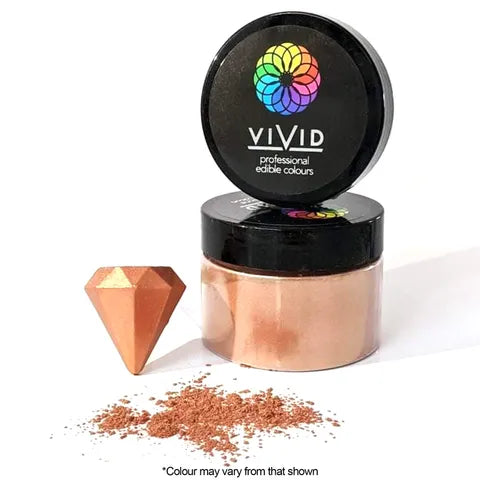 Vivid Edible Metallic Dust - Rose Gold 50g