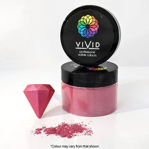 Vivid Edible Metallic Dust - Super Pink 50g