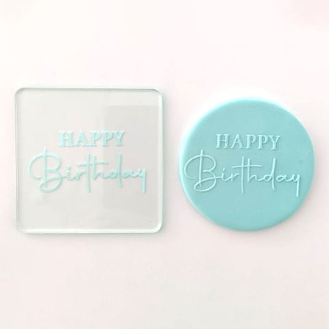 Create-a-Cutter - Happy Birthday Script Debosser