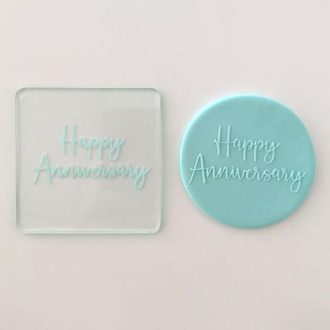 Create-a-Cutter - Happy Anniversary Debosser