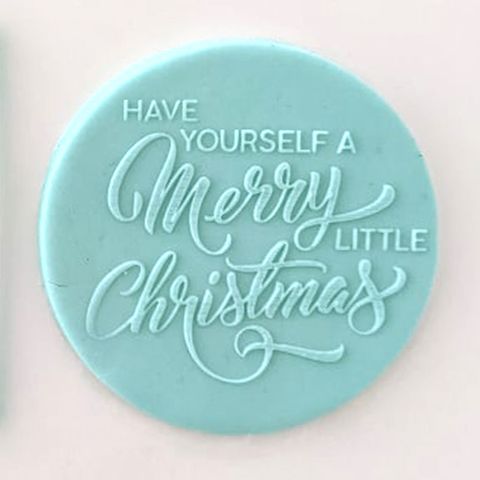 Create-a-Cutter - Have Yourself A Merry Little Christmas Debosser.