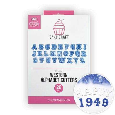 Alphabet Cutters - Western Font Medium.