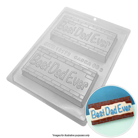 BWB - Best Dad Ever Brick Bar 3PC Chocolate Mould.