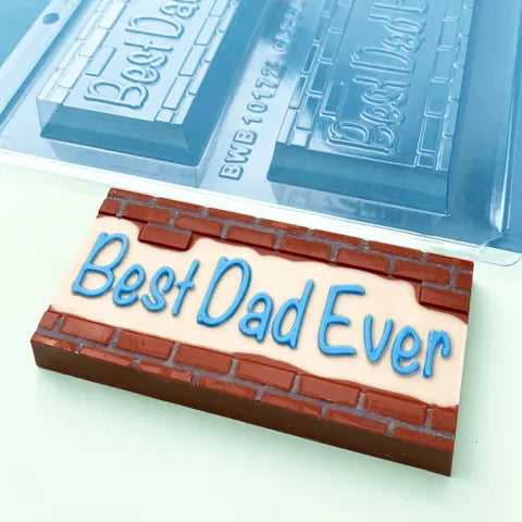 BWB - Best Dad Ever Brick Bar 3PC Chocolate Mould.