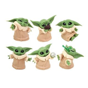 6PC Baby Yoda / The Child / Grogu Figurine Set