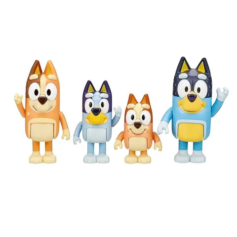 4PC Bluey and Family Figurine Set