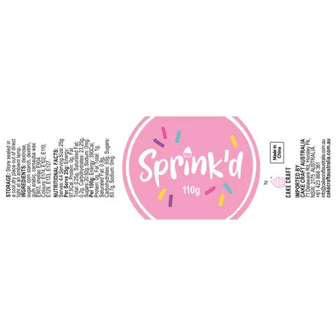 Sprink'd Pastel Party Mix 110g.