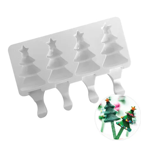 Christmas Tree Popsicle Silicone Mould.