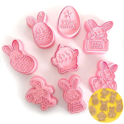 Cake Craft Easter Cookie Cutters - 8 Piece Set.