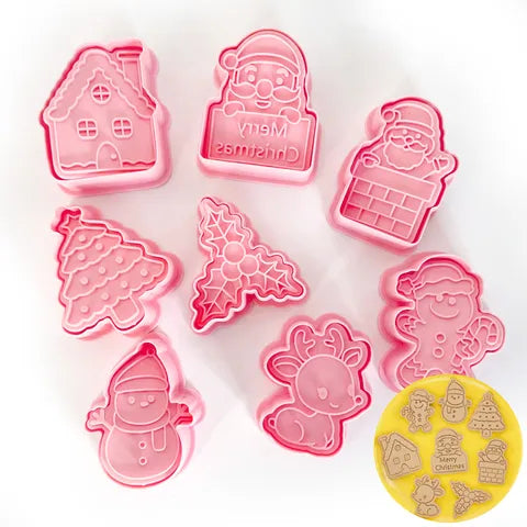 Christmas Cookie Cutters - 8 Piece Set