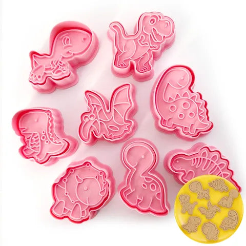 Cake craft Dinosaurs Cookie Cutters - 8 Piece Set.