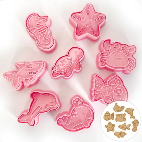 Sea / Ocean Cookie Cutters - 8 Piece Set