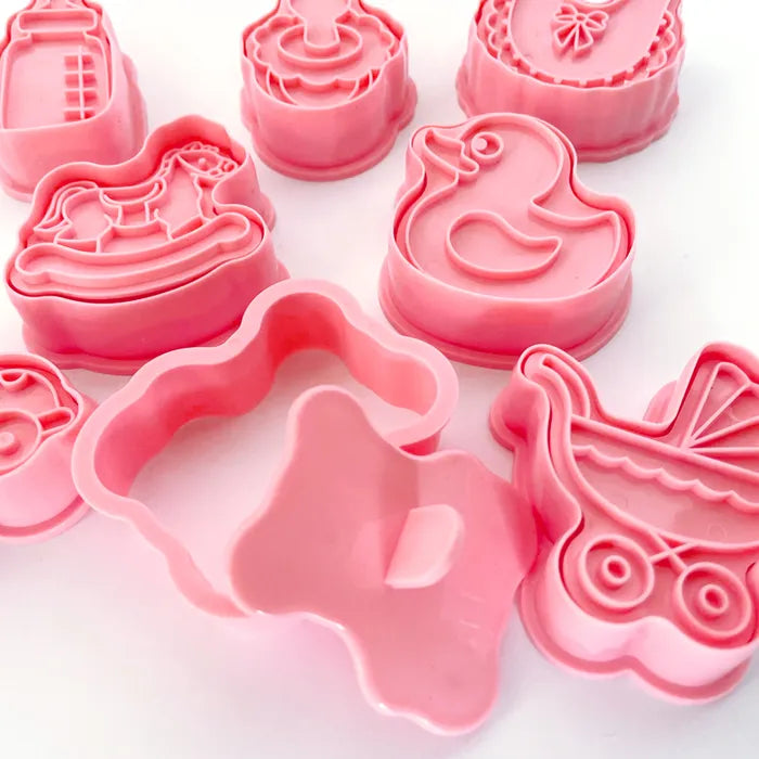 Cake Craft Baby Cookie Cutters - 8 Piece Set.