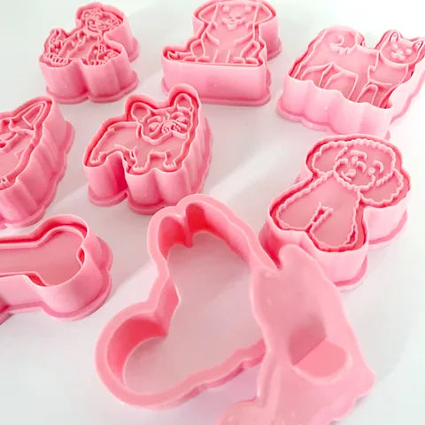 Cake craft Dogs Cookie Cutters - 8 Piece Set.