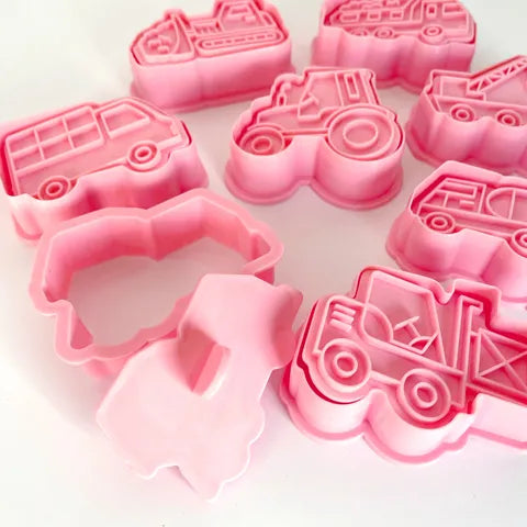 Cake craft Truck Cookie Cutters - 8 Piece Set.