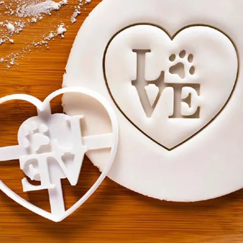 Love Paw Cookie Cutter.