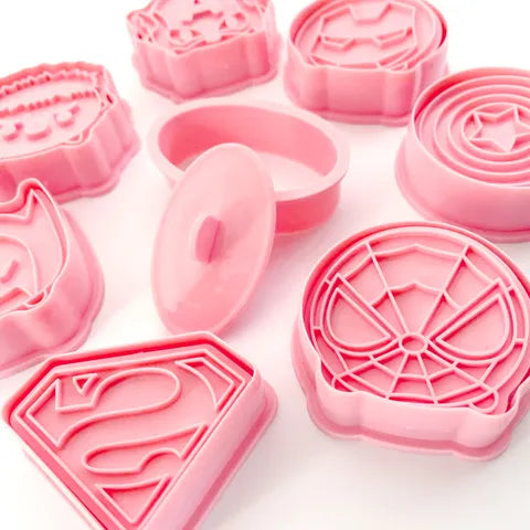 Cake craft Super Heroes Cookie Cutters - 8 Piece Set.