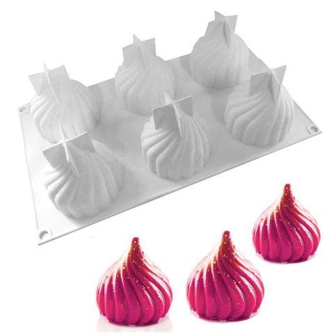 Soft Serve Swirl Silicone Mould.