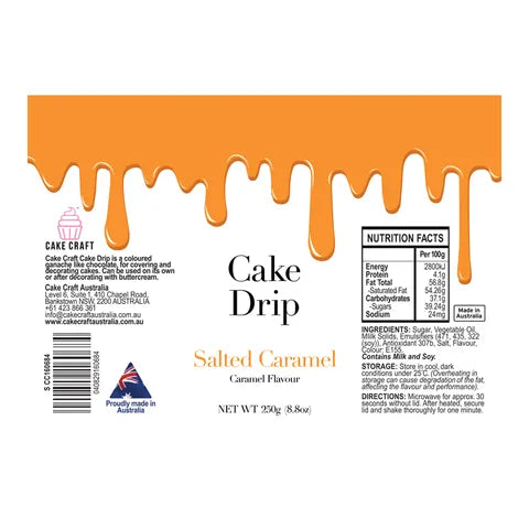 Cake Craft Chocolate Drip 250g - Salted Caramel