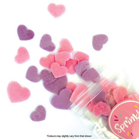 Sprink'd 9G Heart Wafer Sprinkles - Pink and Purple *LAST ONE* DISCONTINUED