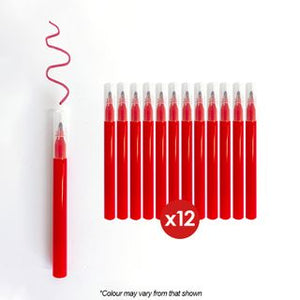 12PK Mini Edible Markers - Red