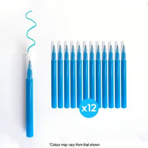 12PK Mini Edible Markers - Sky Blue