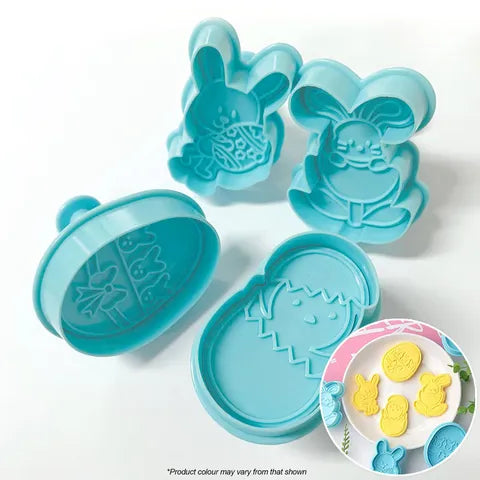 Cake Craft Easter Plunger Cutter Set - Easter Bunny.