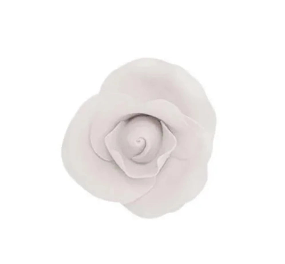 Cake Craft - Sugar Flower - Single Medium Rose - White.