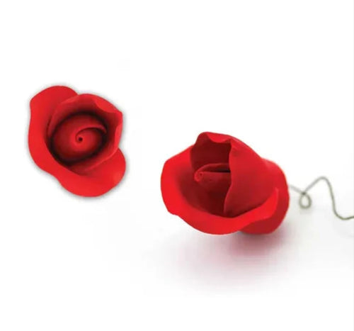 Cake Craft - Sugar Flower - Single Small Rose - Red