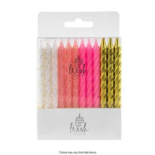 Wish 24PK Spiral Mix - Pink.