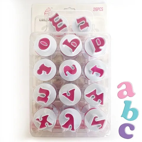 Cake Craft Push Easy Large Alphabet Cutter Set - Lower Case. – Skysies ...