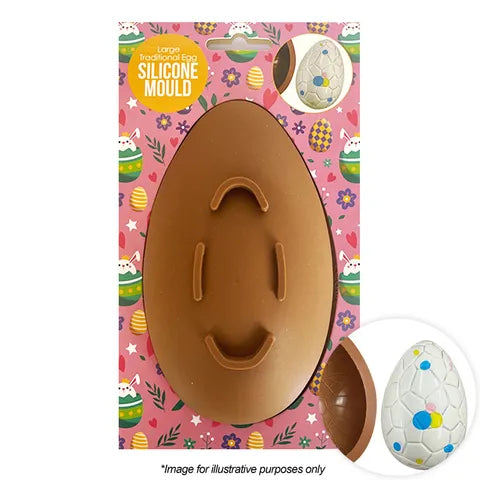 Cake Craft Silicone Mould - Large Traditional Egg.