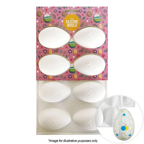 Cake Craft Silicone Mould - Small Traditional Egg.