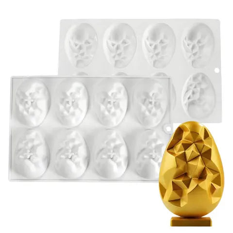 Cake Craft Silicone Mould - Small Geode Egg.