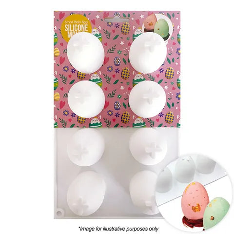 Cake Craft Silicone Mould - Small Plain Egg.