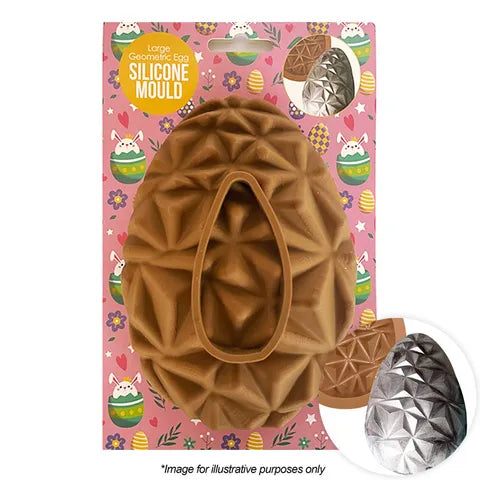 Cake Craft Silicone Mould - Large Geometric Egg.