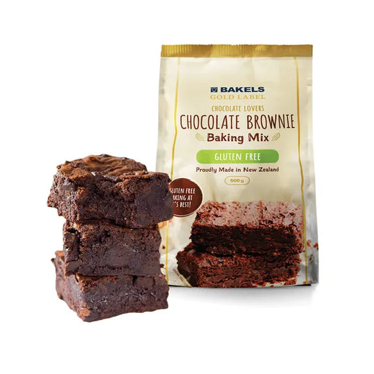 Bakels Gold Label - 500g Gluten Free Chocolate Brownie Baking Mix *Past Best Before*.