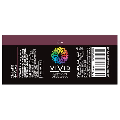 VIVID | WINE | GEL COLOUR | 21G