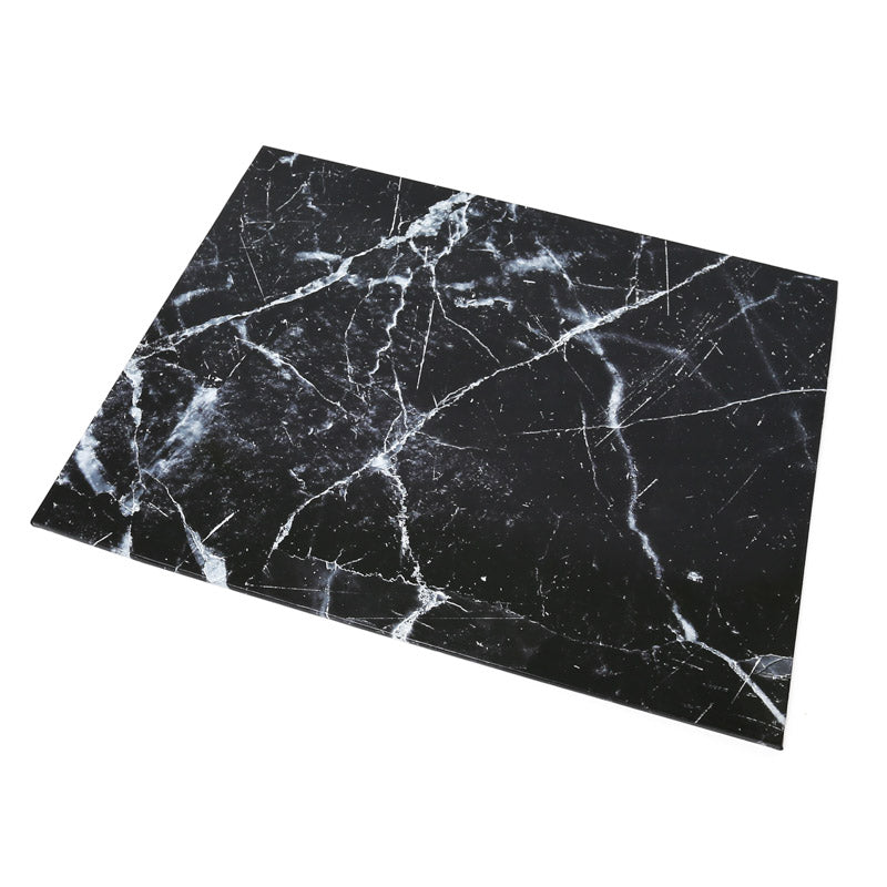 35cm x 45cm (14inch x 18inch) Rectangle 5mm Cake Board - Black Marble