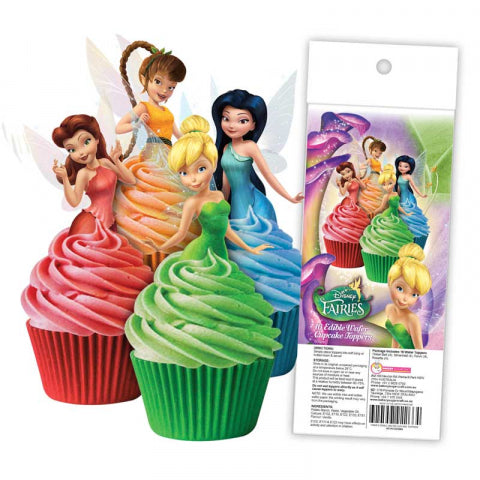 16 Edible Wafer Cupcake  - Disney Fairies