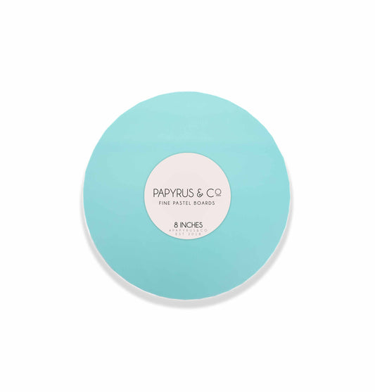 Pastel Blue Round Masonite Board - 8" (20cm)