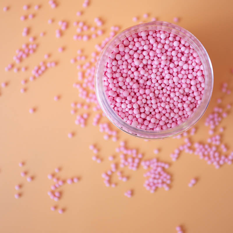 65g Sprinks Nonpareils - Pastel Pink.