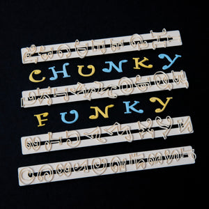 Funky Letter and Number Set