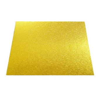 10inch (25cm) Square 5mm Cake Board - Gold