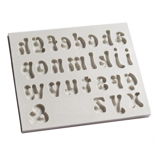 Silicone Mould - Groovy Font Lower Case - S219.