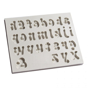 Silicone Mould - Groovy Font Lower Case - S219