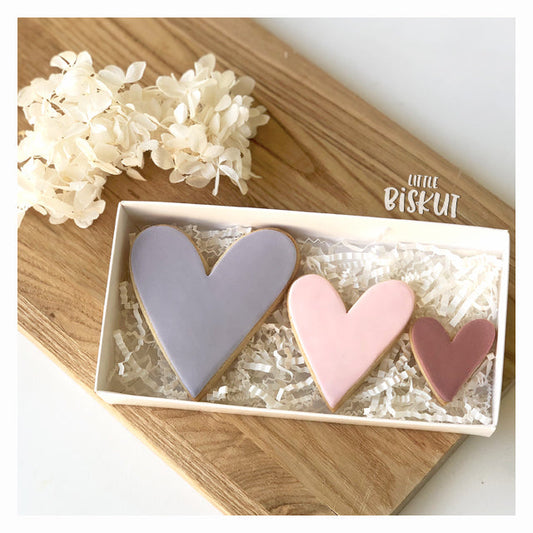 Little Biskut Heart Cutter Triple Set.