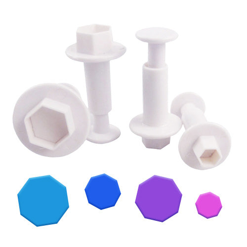 4PC Hexagon Plunger Cutter Set