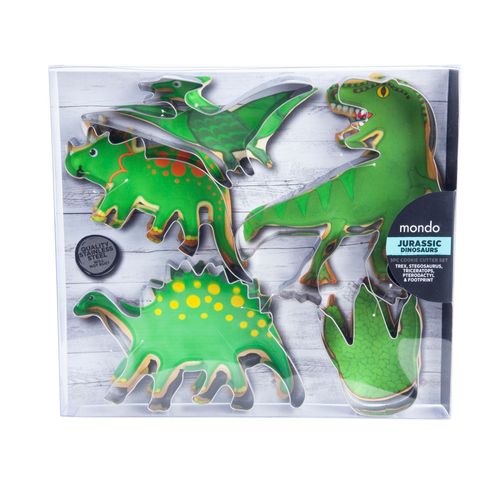 Mondo Cookie Cutter Set - Jurassic Dinosaur 5PC Set.